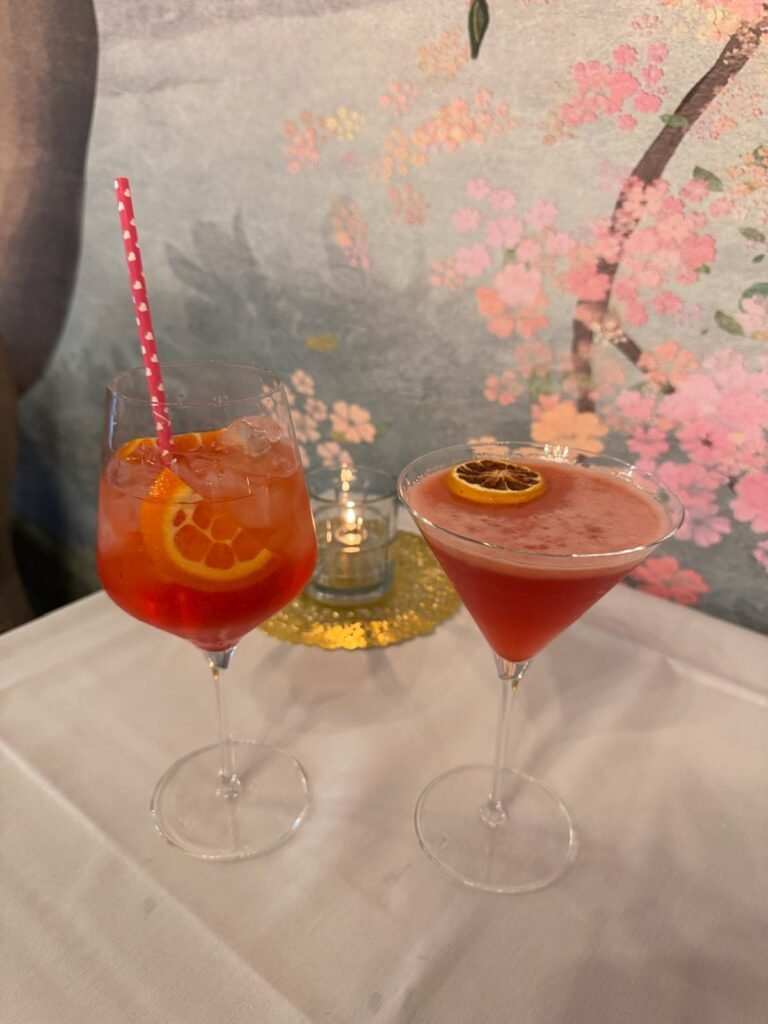 Fruity mocktails at Fleur de The St Louis tea room